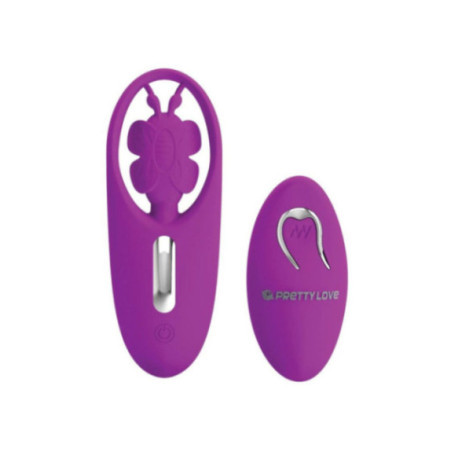 PRETTY LOVE - STIMOLATORE A FARFALLA PER MUTANDINE DANCING CON TELECOMANDO LILLA
