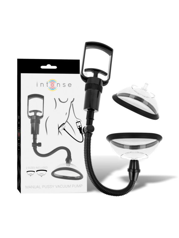 INTENSE - PUMP POMPA MANUALE VAGINALE CON DUE COPPE INTERCAMBIABILI