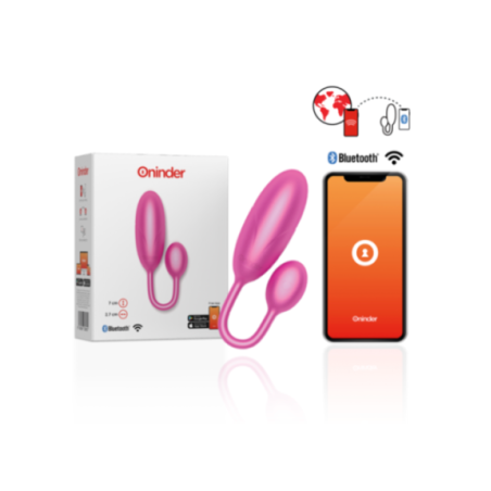 ONINDER - UOVO VIBRANTE DENVER ROSA 7 X 2,7 CM APP GRATUITA