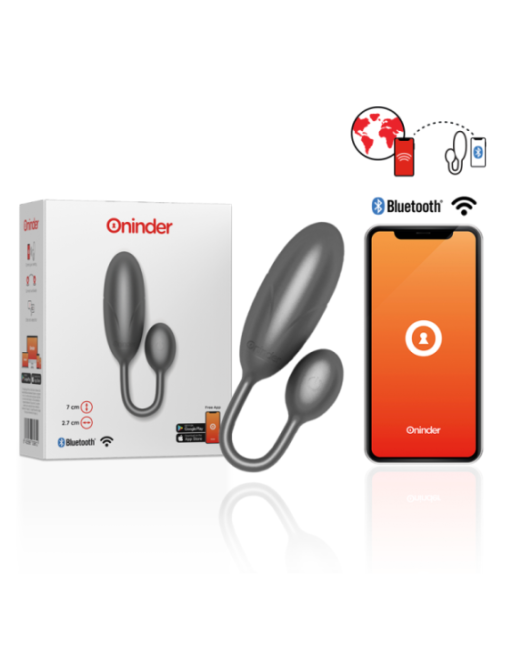 ONINDER - UOVO VIBRANTE DENVER NERO 7 X 2,7 CM APP