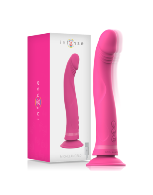 INTENSE - DILDO VIBRATORE IN SILICONE ROSA MICHELANGELO