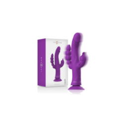 INTENSE - VIBRATORE IN SILICONE CASANOVA RABBIT TRIPLO MOTORE VIOLA