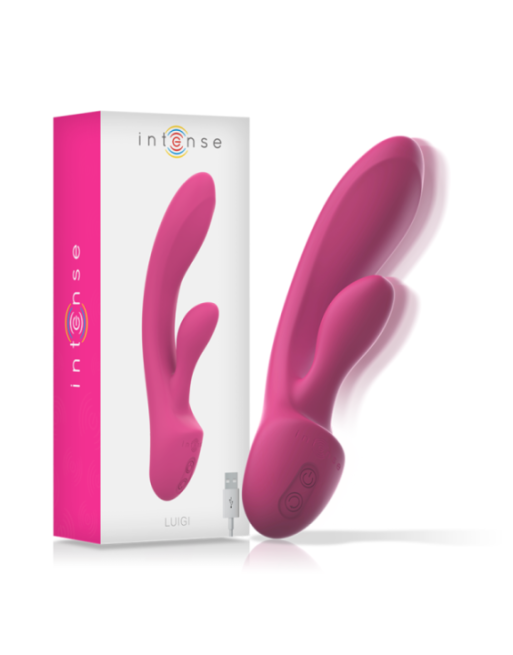 INTENSE - VIBRATORE LUIGI RABBIT SILICONE LIQUIDO ROSA