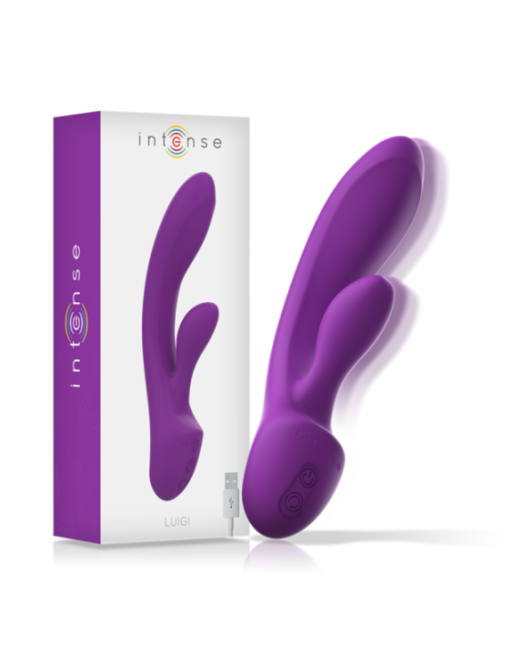 INTENSE - VIBRATORE LUIGI RABBIT SILICONE LIQUIDO VIOLA