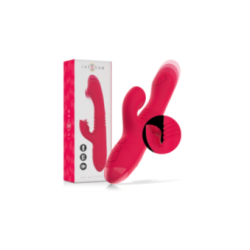 INTENSE - VIBRATORE MULTIFUNZIONE RICARICABILE UP & DOWN DUA CON LINGUA ROSSA