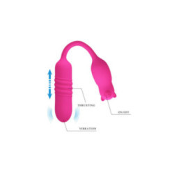 PRETTY LOVE - NOBIKUMA PROIETTORE VIBRANTE IN SILICONE ROSA