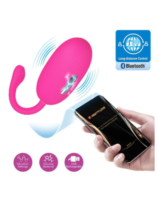 PRETTY LOVE - DOREEN UOVO VIBRANTE RICARICABILE MAGENTA TELECOMANDO