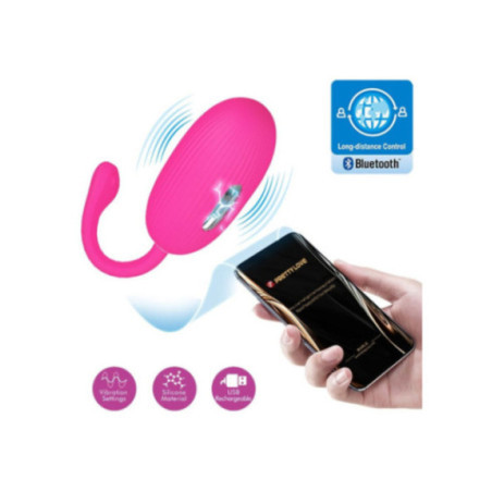 PRETTY LOVE - DOREEN UOVO VIBRANTE RICARICABILE MAGENTA TELECOMANDO