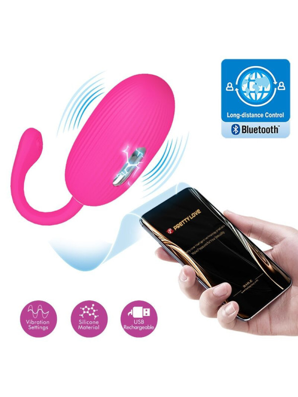 PRETTY LOVE - DOREEN UOVO VIBRANTE RICARICABILE MAGENTA TELECOMANDO