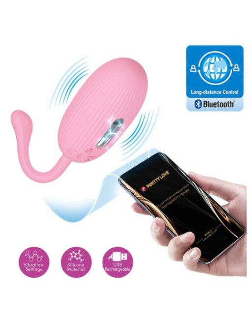 PRETTY LOVE - UOVO VIBRANTE RICARICABILE DOREEN PINK