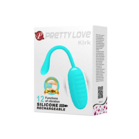 PRETTY LOVE - KIRK LIGHT GREEN UOVO VIBRANTE RICARICABILE