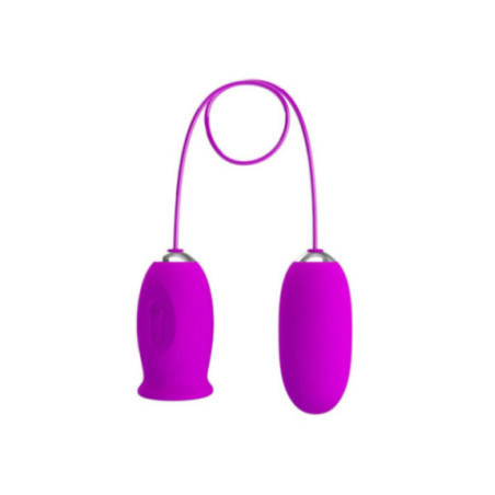 PRETTY LOVE - VIBRATORE RICARICABILE DAISY DUAL EGG VIOLA