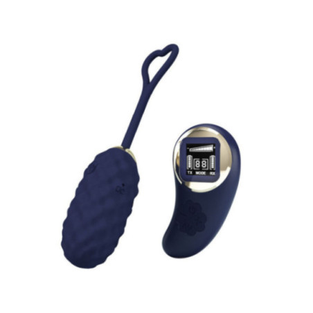 PRETTY LOVE - UOVO VIBRANTE CON TELECOMANDO BLU VIVIAN