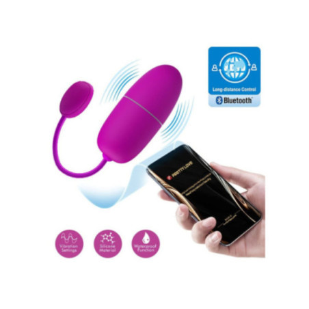 PRETTY LOVE - NINFA UOVO VIBRANTE APP CONTROLLATO VIOLA