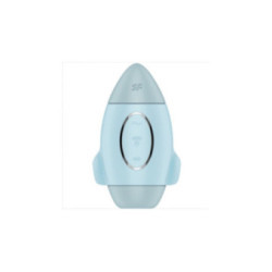 SATISFYER - MISSION CONTROL VIBRATORE PICCOLO BLU A DOPPIO IMPULSO