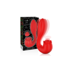 MIA - SELENA STIMOLATORE VIBRANTE + TAPPING ROSSO