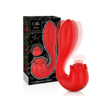 MIA - SELENA STIMOLATORE VIBRANTE + TAPPING ROSSO