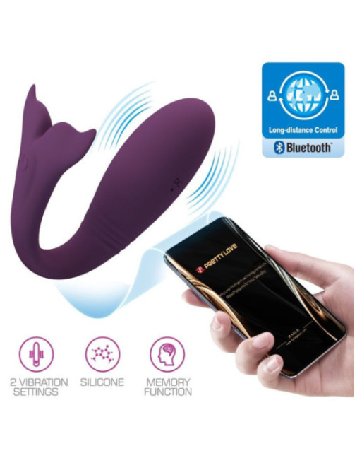 PRETTY LOVE - APP JAYLEEN VIBRATOR TELECOMANDO VIOLA