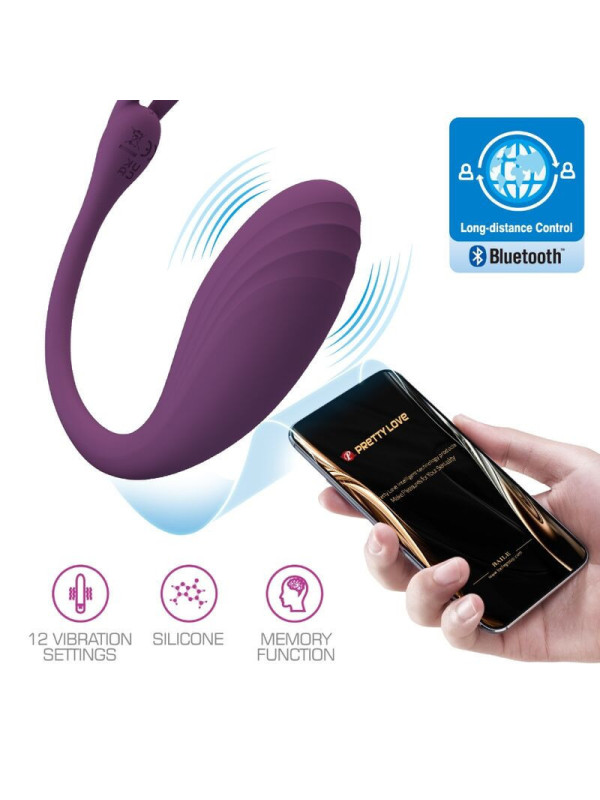 PRETTY LOVE - CATALINA VIBRATOR APP TELECOMANDO VIOLA