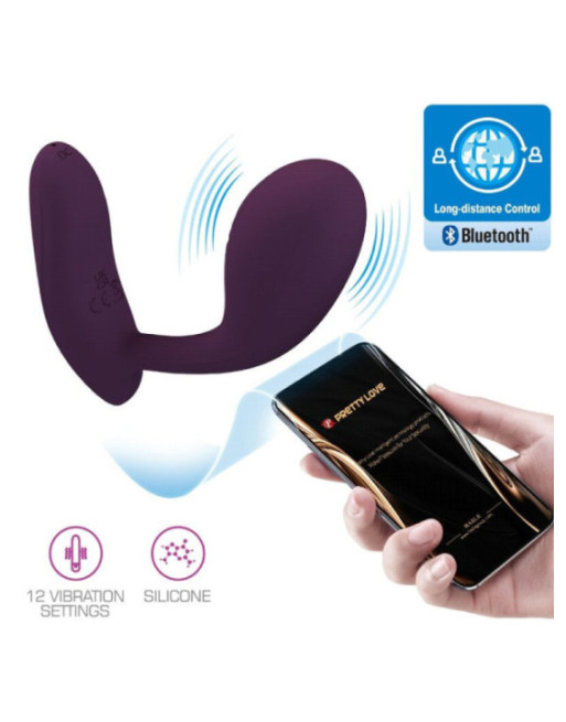 PRETTY LOVE - BAIRD G-SPOT 12 VIBRAZIONI RICARICABILE APP LILA
