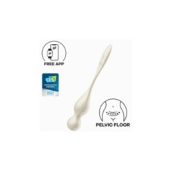 SATISFYER - LOVE BIRDS SFERE KEGEL VIBRANTI BIANCHE