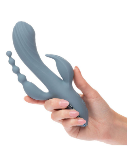 CALEXOTICS - VIBRATORE TRIPLE ECSTASY GRIGIO