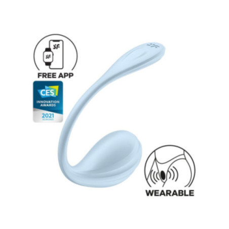 SATISFYER - STIMOLATORE PUNTO G PETALE LISCIO SKY BLUE APP GRATUITA