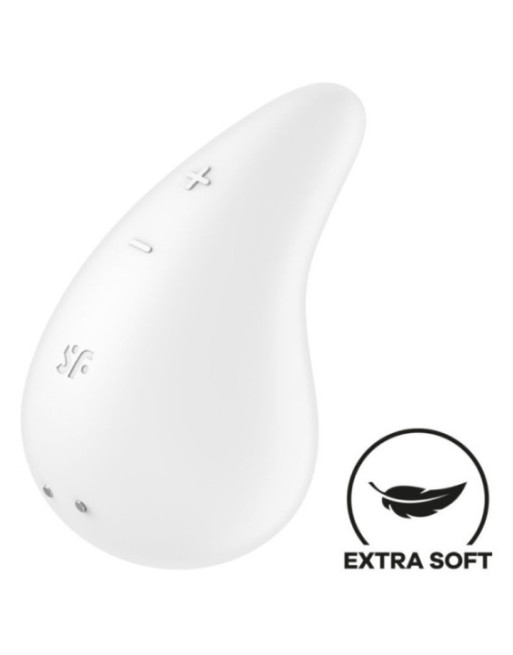 SATISFYER - VIBRATORE GOCCIA DI RUGIADA LAY-ON BIANCO