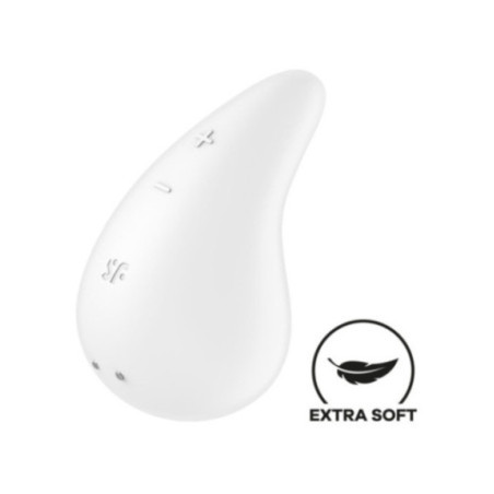 SATISFYER - VIBRATORE GOCCIA DI RUGIADA LAY-ON BIANCO