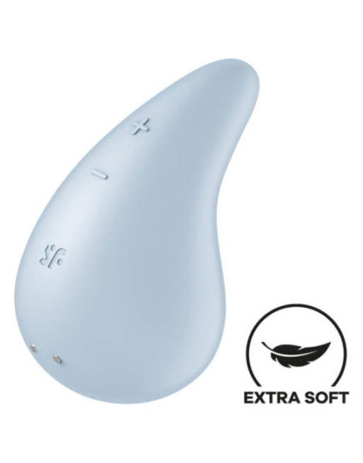 SATISFYER - VIBRATORE GOCCIA DI RUGIADA LAY-ON BLU