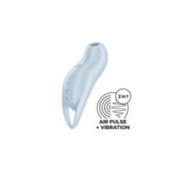 SATISFYER - POCKET PRO 1 STIMOLATORE CLITORIDE AZZURRO