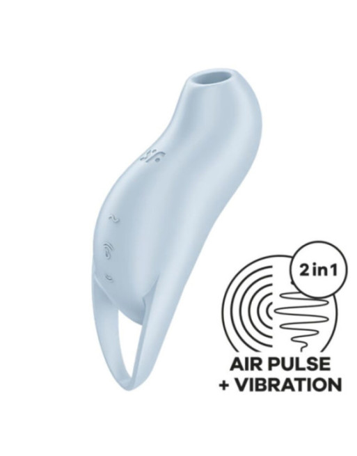 SATISFYER - POCKET PRO 1 STIMOLATORE CLITORIDE AZZURRO