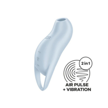 SATISFYER - POCKET PRO 1 STIMOLATORE CLITORIDE AZZURRO