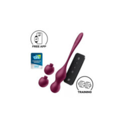 SATISFYER - LOVE BIRDS VARY SFERE VIBRANTI APP GRATUITA WINE ROSSO