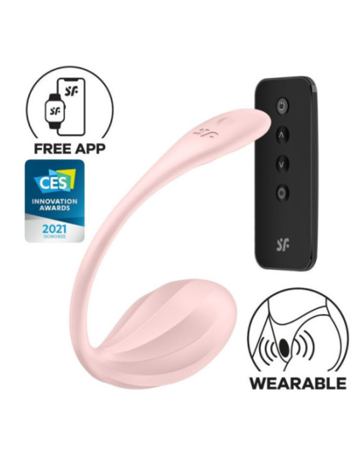 SATISFYER - RIBBED PETAL STIMOLATORE CON TELECOMANDO G POINT ROSE APP FREE