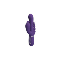 PRETTY LOVE - CAMMY VIBRATORE TRIPLO MULTIFUNZIONE 4 IN 1 VIOLA