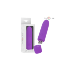 INTENSE - SYMONE BULLET VIBRANTE RICARICABILE USB 8 VIBRAZIONI VIOLA 10 X 2,2 CM