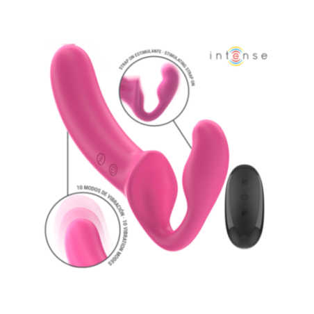 INTENSE - AMY DOPPIO VIBRATORE 20 CM ROSA TELECOMANDO