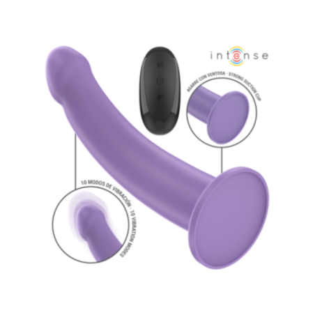 INTENSE - VIBRATORE EDDIE 17,5 CM 10 VIBRAZIONI VIOLA TELECOMANDO