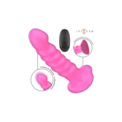 INTENSE - VIBRATORE CINDY TAGLIA L DESIGN A SPIRALE 10 VIBRAZIONI ROSA TELECOMANDO