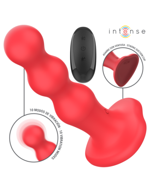 INTENSE - CODY VIBRATORE CON VENTOSA TELECOMANDO ROSSO