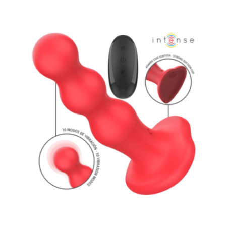 INTENSE - CODY VIBRATORE CON VENTOSA TELECOMANDO ROSSO