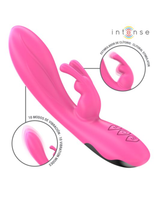 INTENSE - VIBRATORE RANDALL RABBIT 10 VIBRAZIONI ROSA