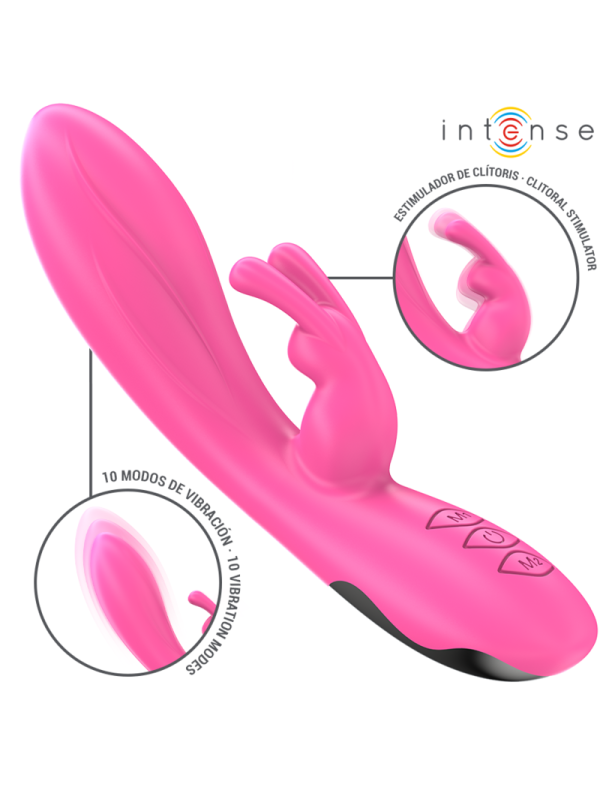 INTENSE - VIBRATORE RANDALL RABBIT 10 VIBRAZIONI ROSA