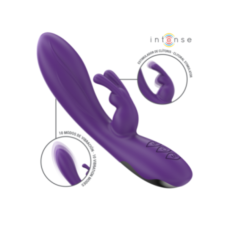 INTENSE - VIBRATORE RANDALL RABBIT 10 VIBRAZIONI VIOLA
