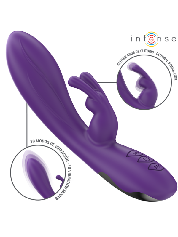 INTENSE - VIBRATORE RANDALL RABBIT 10 VIBRAZIONI VIOLA