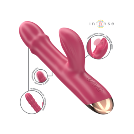 INTENSE - CHLOE VIBRATORE MULTIFUNZIONE 3 IN 1 ROSSO