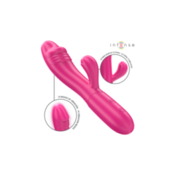 INTENSE - VIBRATORE FLESSIBILE IVY 10 VIBRAZIONI CON STIMOLAZIONE DELLA LINGUA ROSA