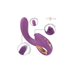 INTENSE - LALI VIBRATORE MULTIFUNZIONE PUNTO G TAPPING & THRUST & VIBRATION VIOLA