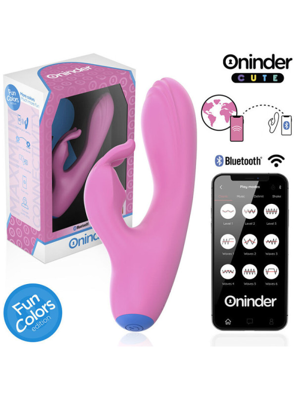 ONINDER CUTE - VIBRATORE CONIGLIETTO D'AMORE PER PUNTO G E CLITORIDE - APP GRATUITA IN TUTTO IL MONDO